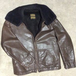 Vintage Flight Jacket (hand cut leather)